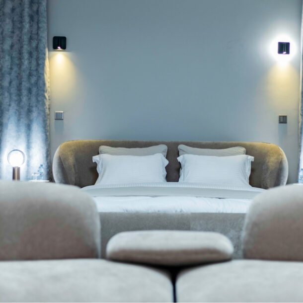 Comfortable master bedroom at Utoppian vacation rental, Best Air Bnb Mbarara