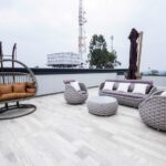 Outdoor seating and terrace at Utoppian Bnb Mbarara