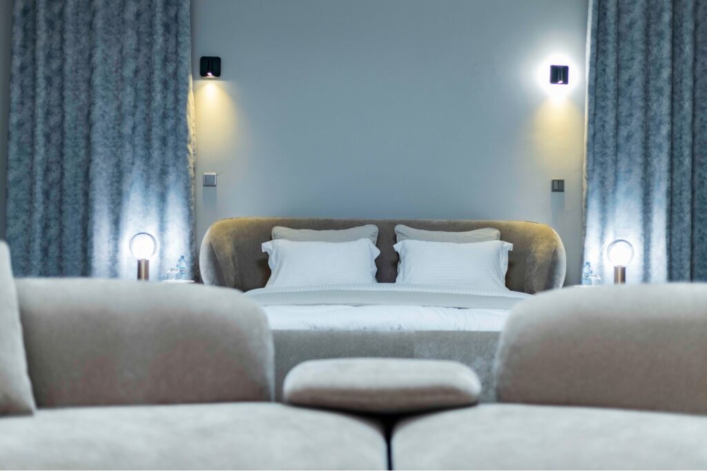 Tranquil Elysium bedroom at Utoppian Airbnb rooms Mbarara