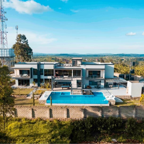 Exterior view of Utoppian, a luxury private villa in Mbarara, Western Uganda